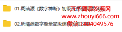 周清源数字能量视频课初级+高级课程共47集视频