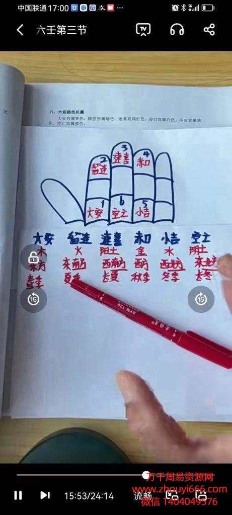 慧智小六壬马前课教学课程，视频36集