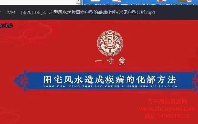 一寸堂张高宇阳宅风水造成的疾病与化解视频20集