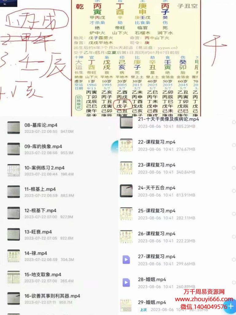 红林盲派八字精修班。视频30集