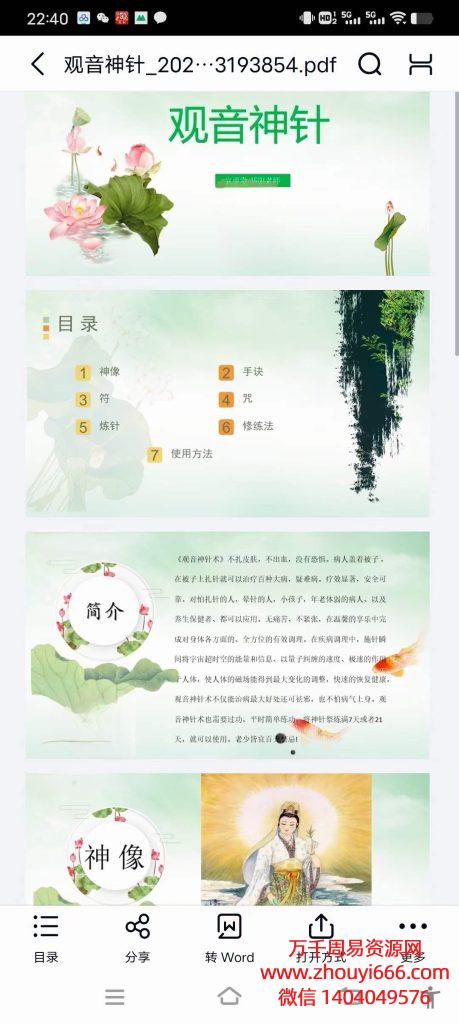 《观音神针术》视频+文档