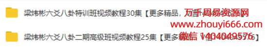 梁炜彬八卦六爻特训班视频55集