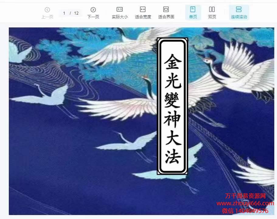 《金光变神大法》PDF电子文档12页