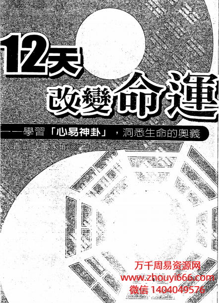 张清渊黄家瑜12天改变命运PDF136页