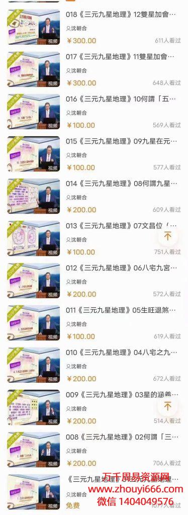 24年沈朝合《三元九星地理》19集教学视频