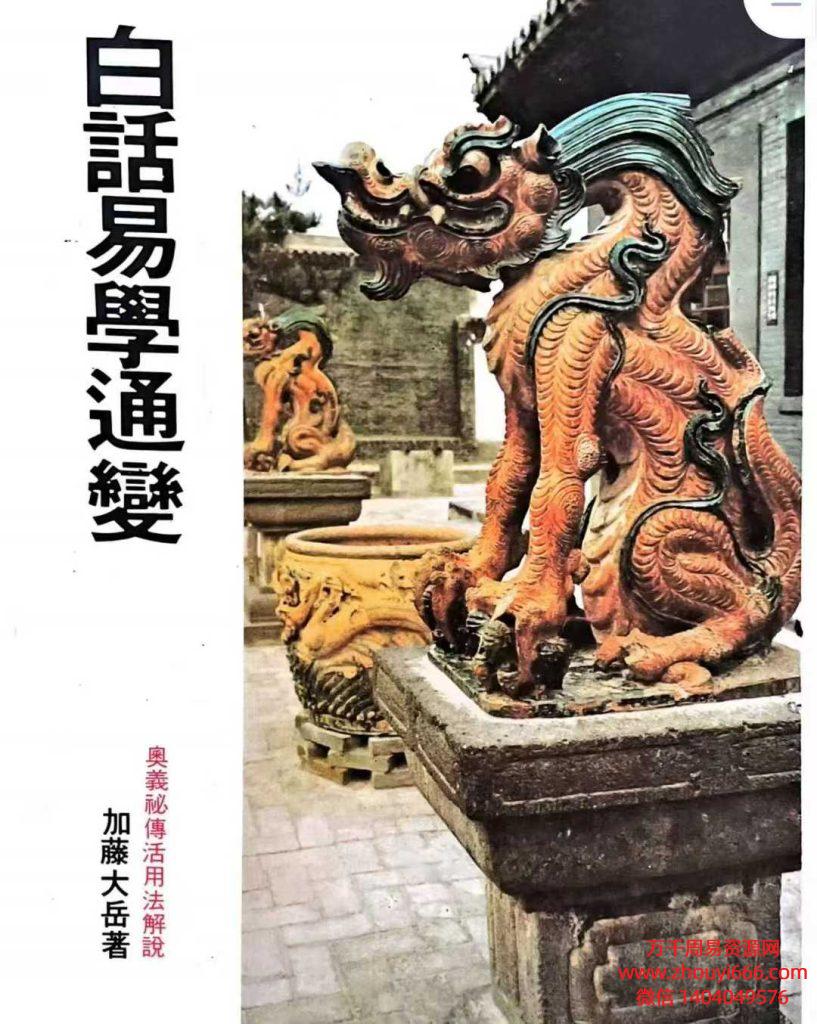 加藤大岳白話易学通变 PDF文档299页