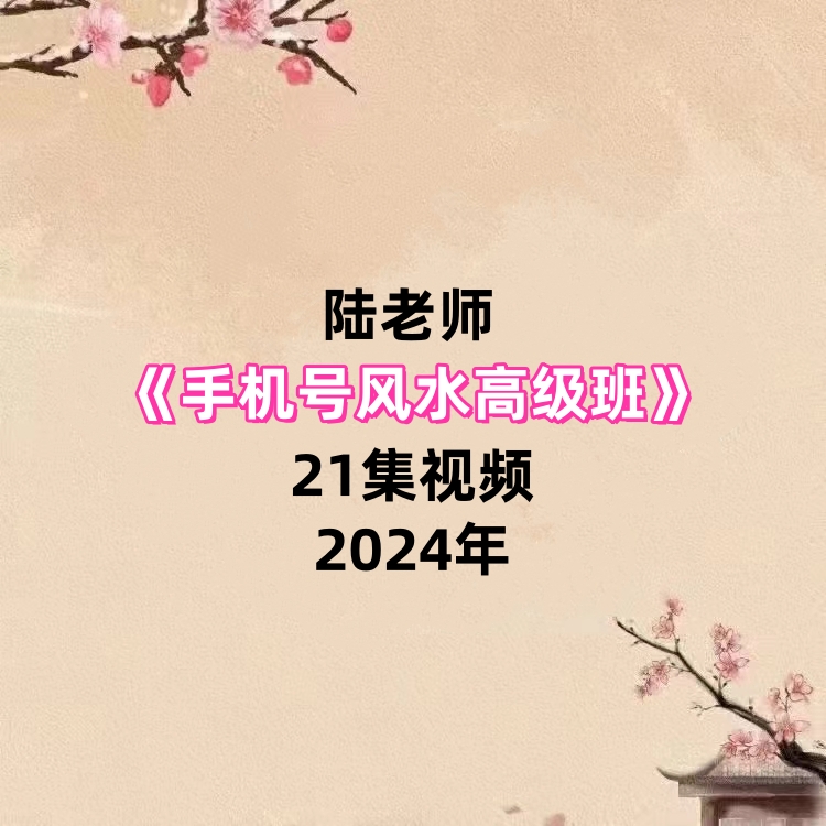 陆老师手机号风水高级班21集视频