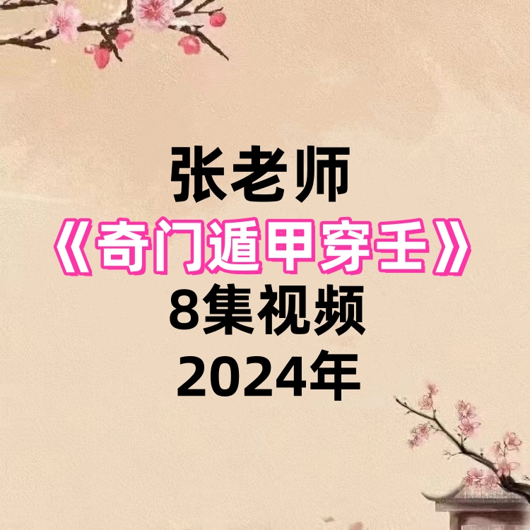 张老师奇门遁甲穿壬实战探讨字幕版教学视频8集