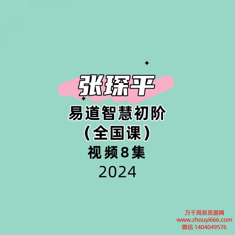 张琛平 易道智慧初阶（全国课）8集视频