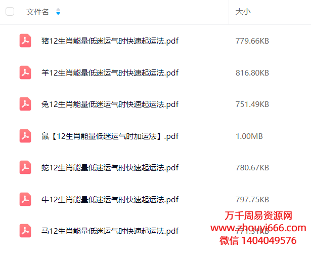 25年十二生肖快速起运秘法12本PDF文档