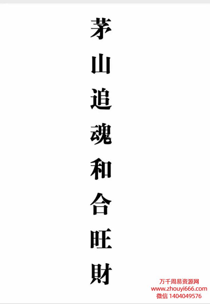 《茅山追魂和合旺财术》电子版PDF278页