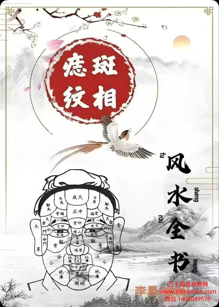 痣斑面相秘笈《痣斑纹相风水全书》PDF文档510页