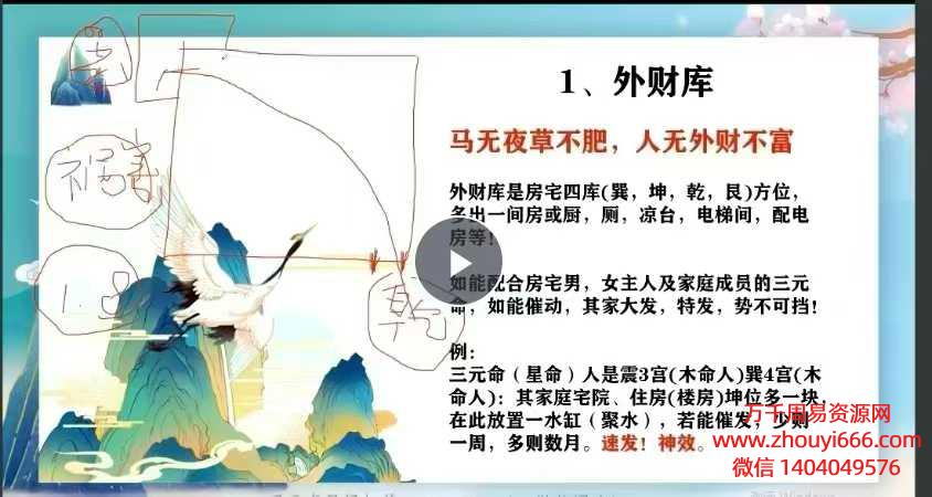 25年司天喜阳宅风水实战之财库布局催旺催发视频1集 2小时