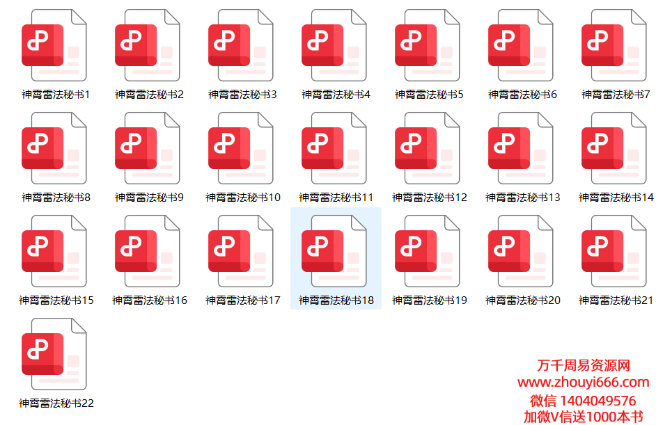 【合集】神霄派《神霄雷法秘书》22本合集PDF文档高清完整版