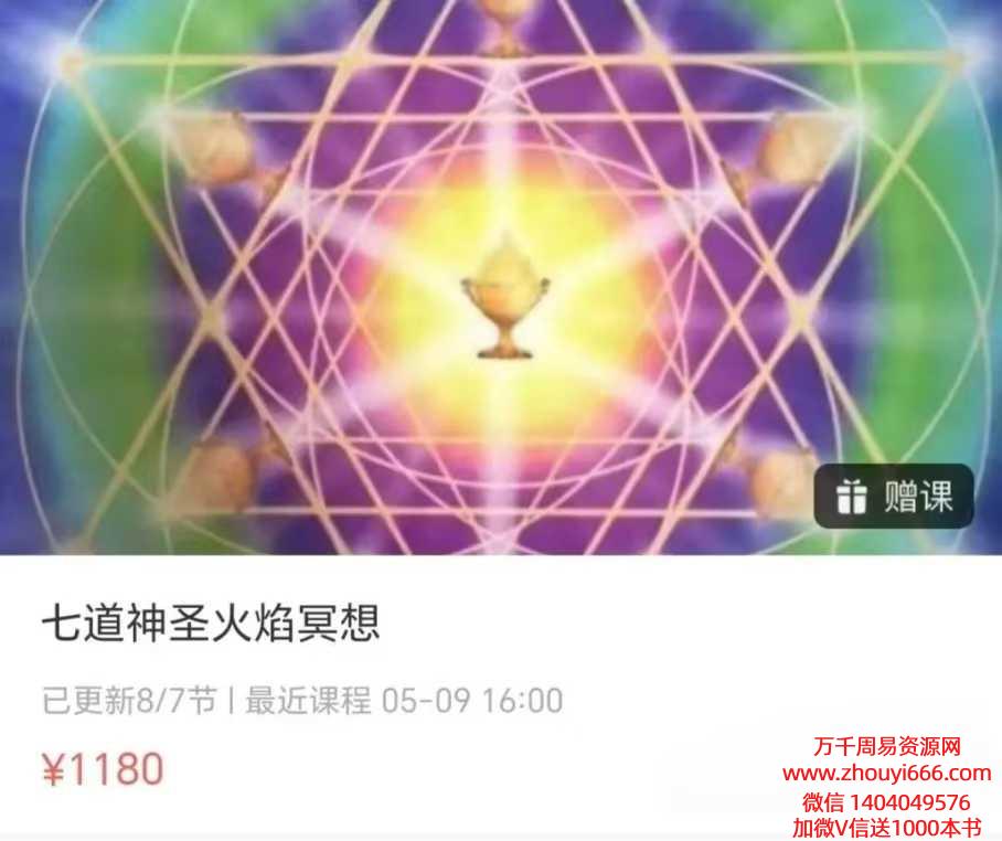 Ann老师七道神圣火焰冥想视频课程8集，稀缺资源