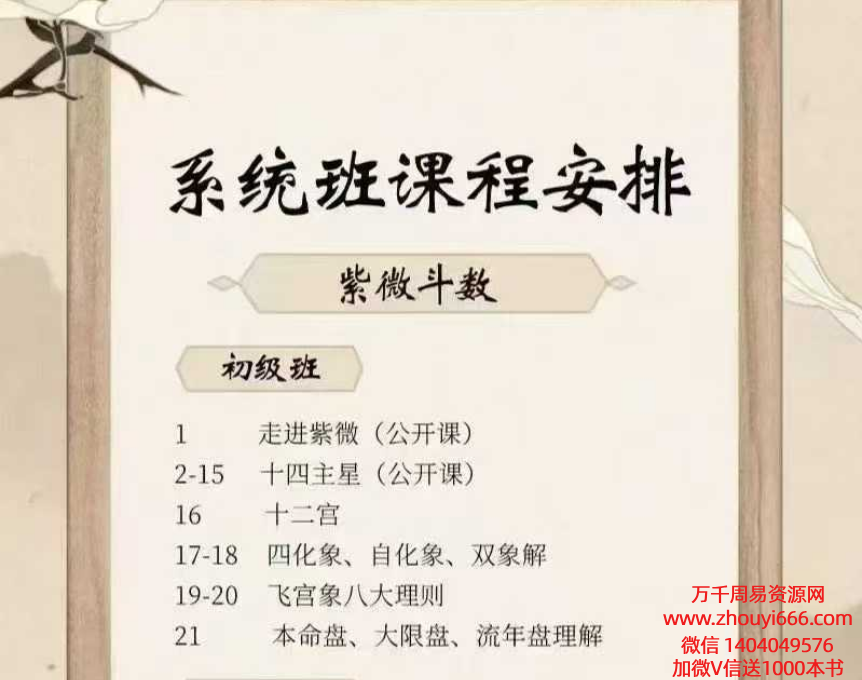 【合集】紫悟老师紫微斗数第三期系统班48集高清视频(涵盖初级、高级)