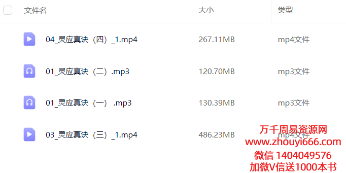 霍德才灵应真诀外应课  视频+音频