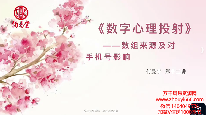 25年何曼宁数字心理投射 视频35集，带讲义11本