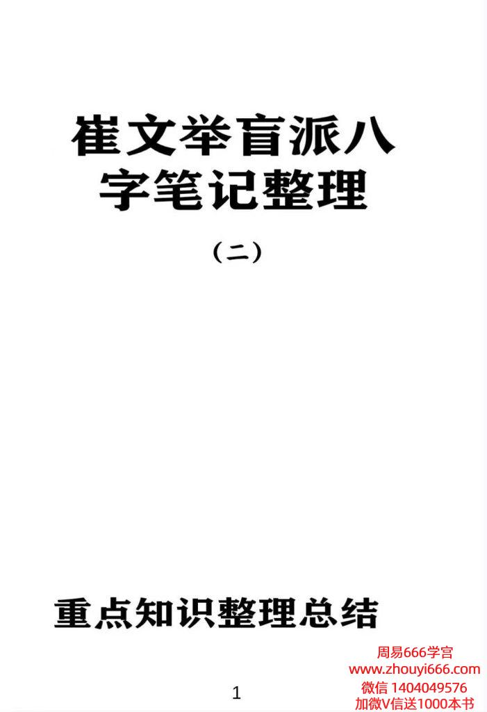 崔文举盲派八字笔记整理第二部107页