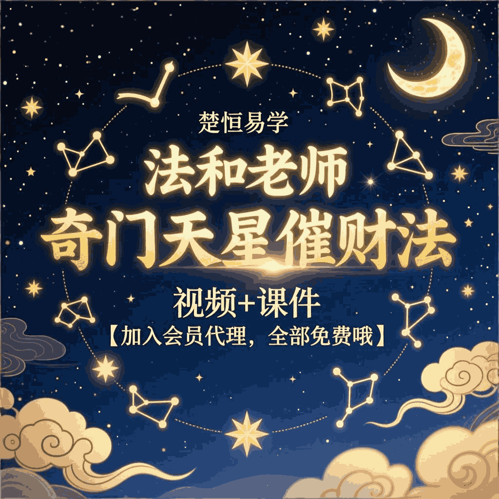 楚恒易学-法和老师  奇门天星催财法 视频+课件