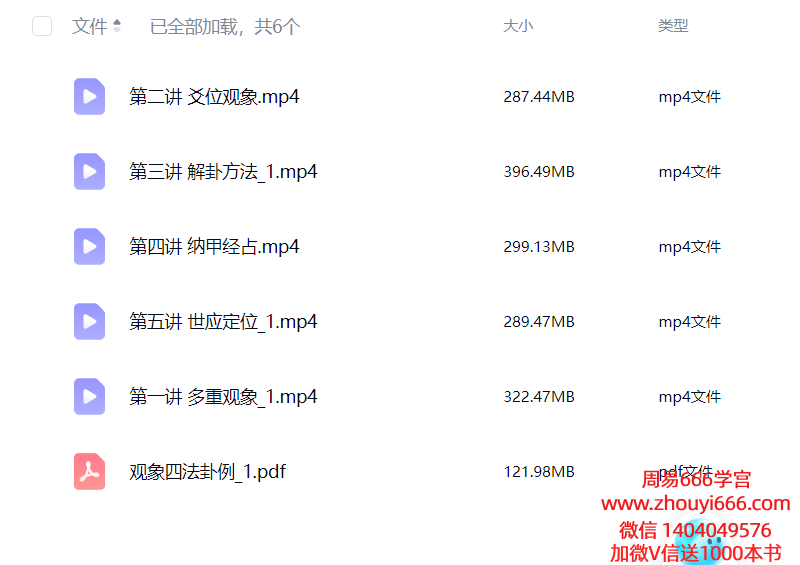 云飞六爻心源观象课5节视频+1本笔记资料，280个案例
