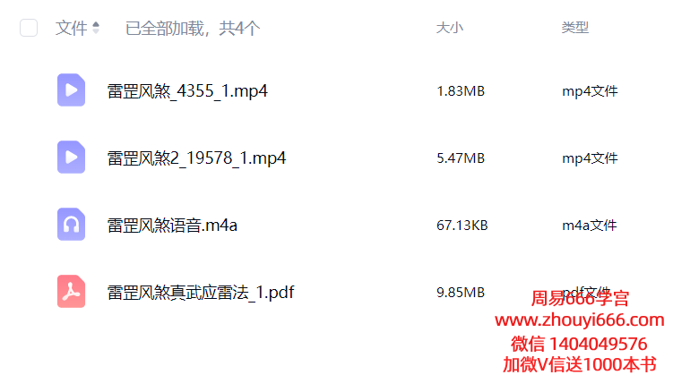 雷罡风煞真武应雷法  视频+文档+录音