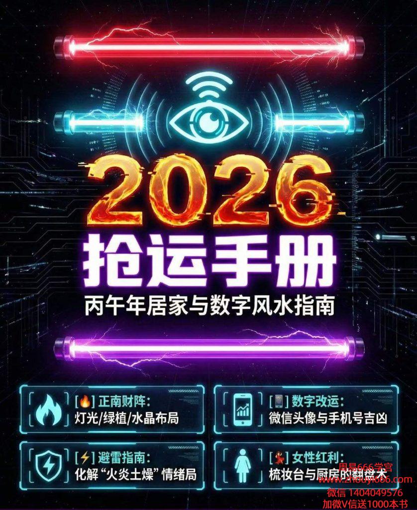 2026丙午年抢运手册：抢占九紫离火运的居家布局图解-现代52页