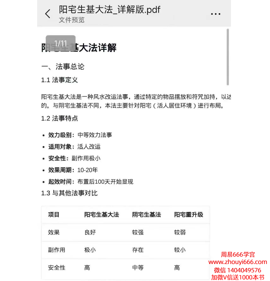 阳宅生基大法_详解版电子版11页