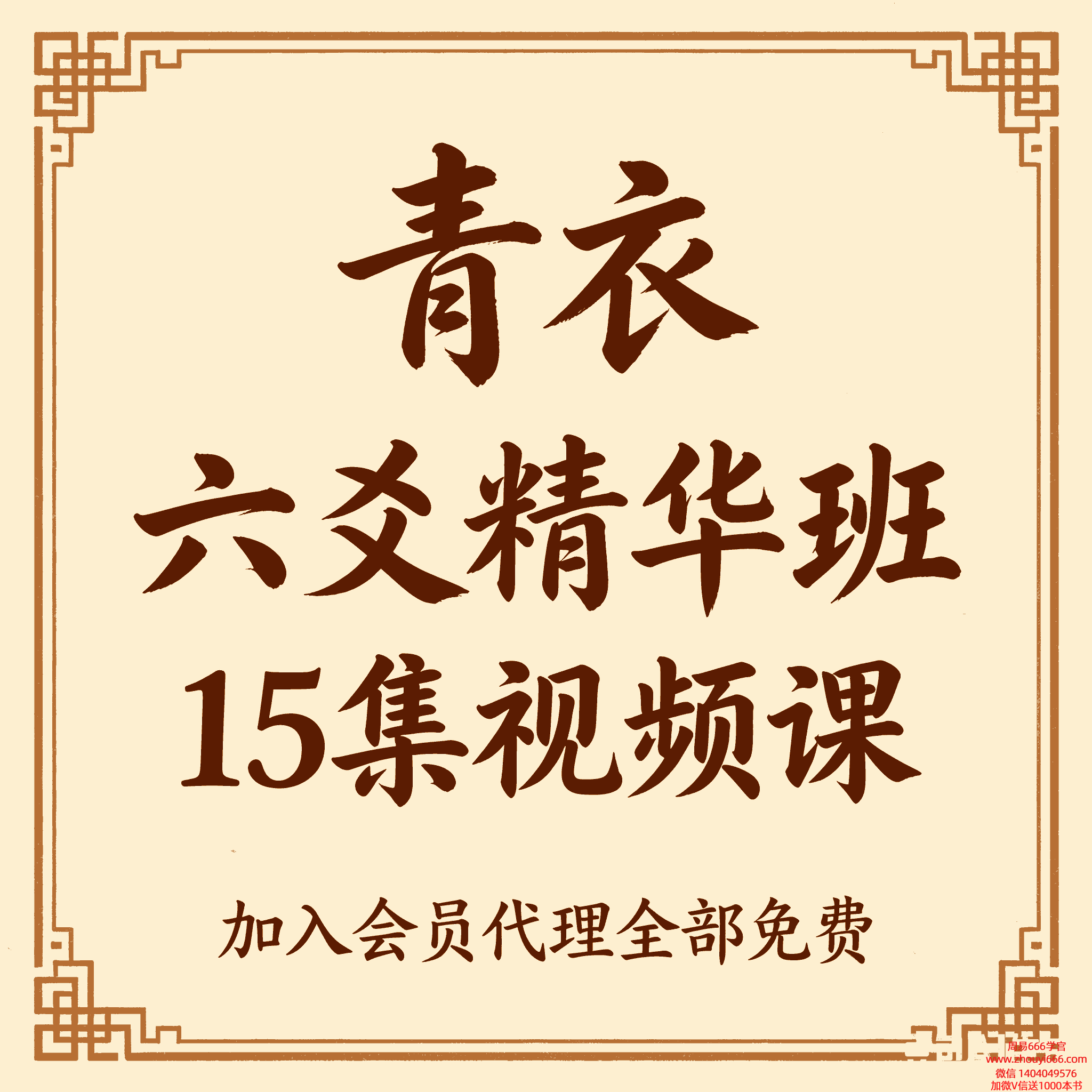 《青衣六爻精华班》15集视频｜易学基础与卦象解析系统课