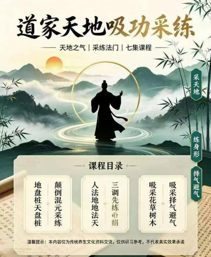 道家天地吸功采练(中级)视频7集