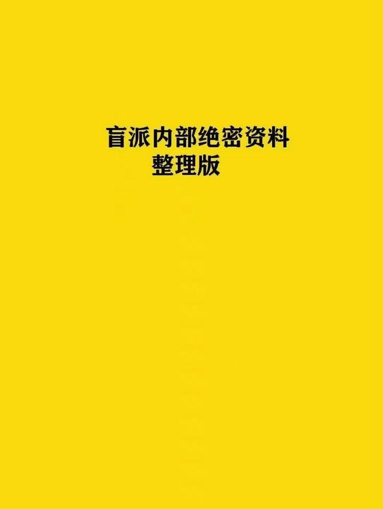 盲派内部绝密资料《盲派技法精论》整理版191页 电子版