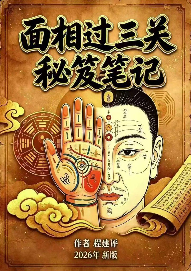 程建评《面相过三关秘笈笔记》186页-现代手稿笔记